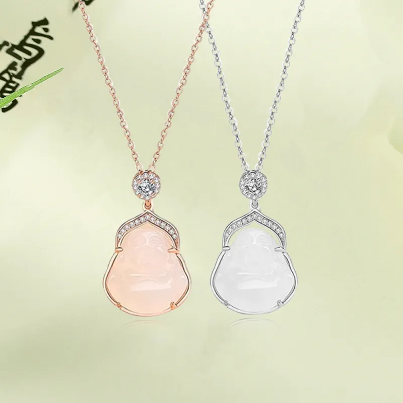 Bermuda Eyes Chalcedony Necklaces Women's-3