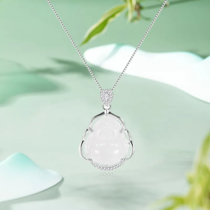 Bermuda Eyes Chalcedony Necklaces Women's-2