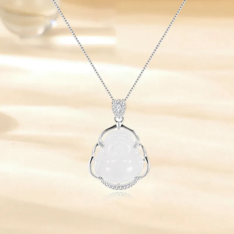 Bermuda Eyes Chalcedony Necklaces Women's-5