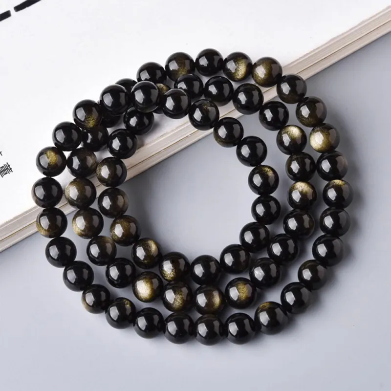 Bermuda Eyes Obsidian Bracelets Unisex-1