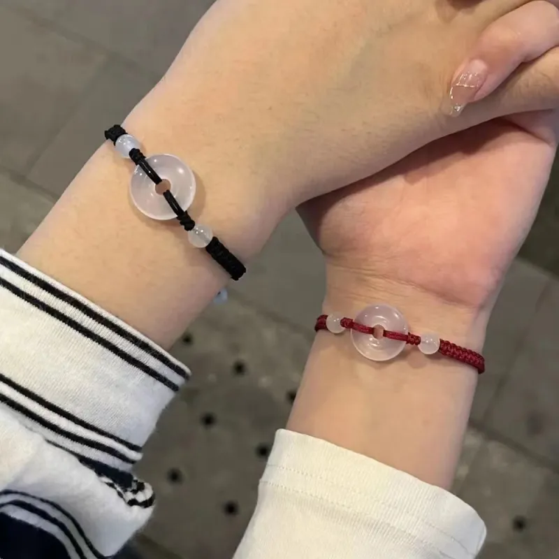 Bermuda Eyes Chalcedony Jade Bracelets Unisex-5