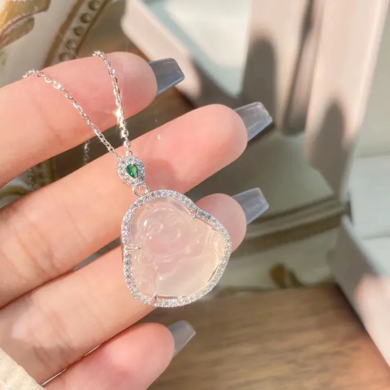 Bermuda Eyes Chalcedony Necklaces Unisex-3