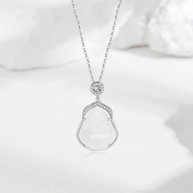 Bermuda Eyes Chalcedony Necklaces Women's-2