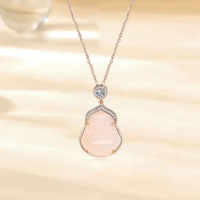 Bermuda Eyes Chalcedony Necklaces Women's-6