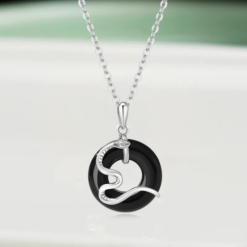 Bermuda Eyes Obsidian Necklaces Unisex-1