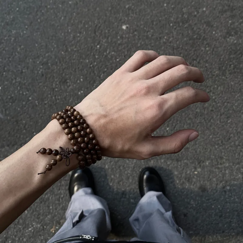 Bermuda Eyes Golden Sandalwood Bracelets Unisex-3