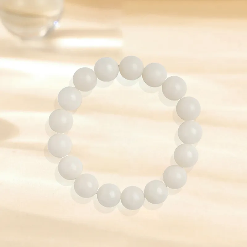 Bermuda Eyes White Jade Bodhi Bracelets Unisex-1