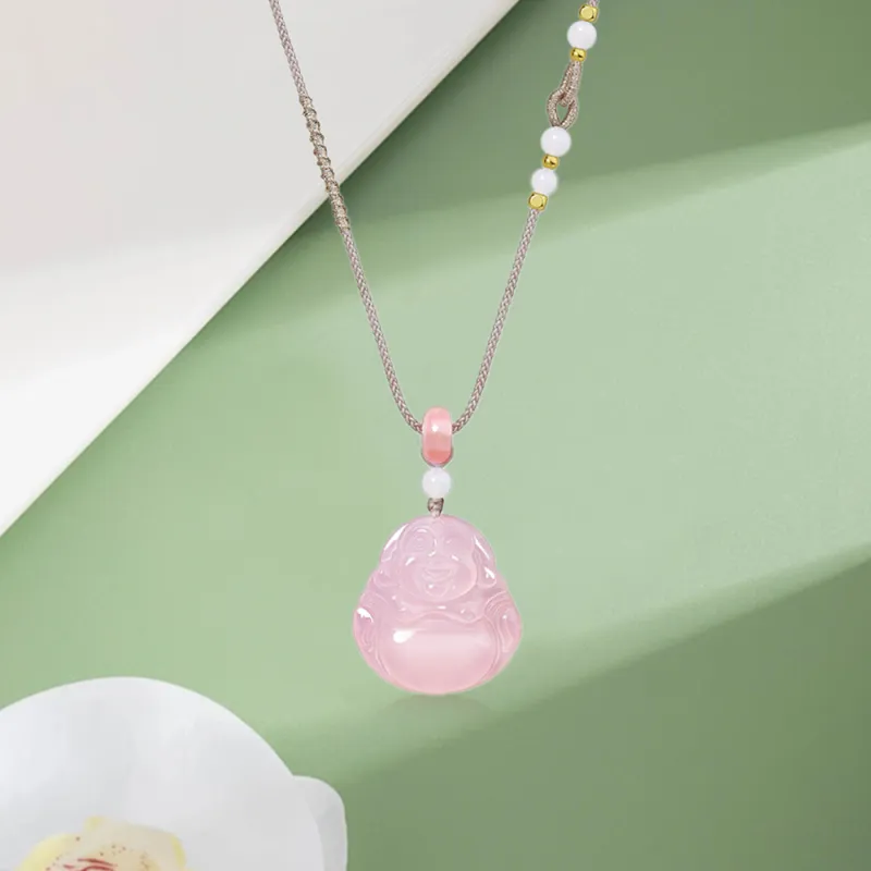 Bermuda Eyes Chalcedony Necklaces Women's-1