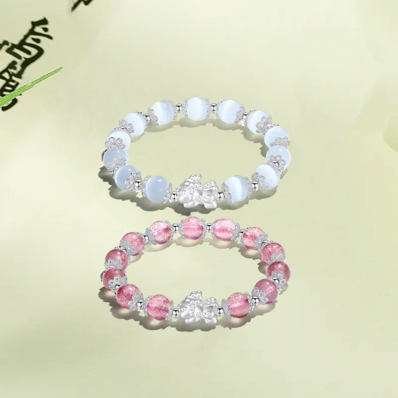 Bermuda Eyes Obsidian Bracelets Unisex-2