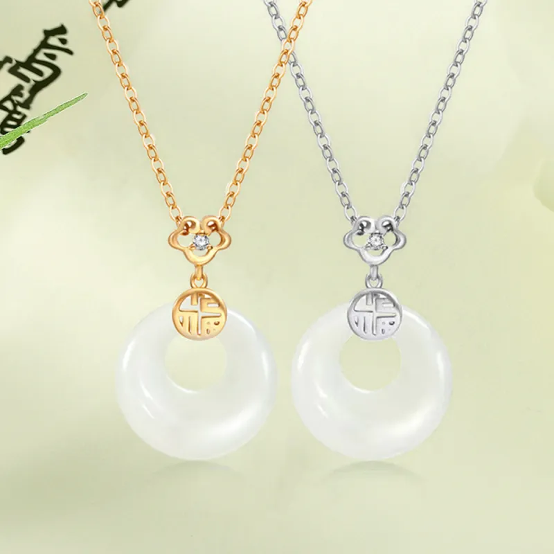 Bermuda Eyes Chalcedony Necklaces Women's-5