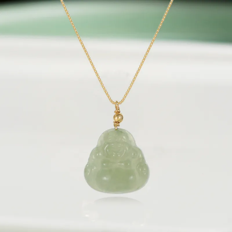 Bermuda Eyes Hetian Jade Necklaces Green Jade Women's-3