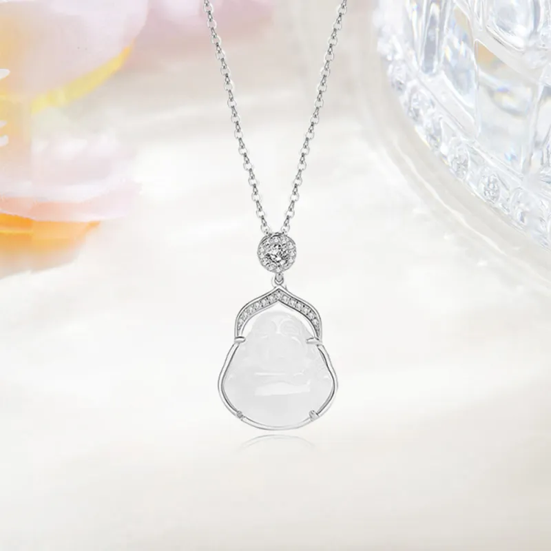 Bermuda Eyes Chalcedony Necklaces Women's-1