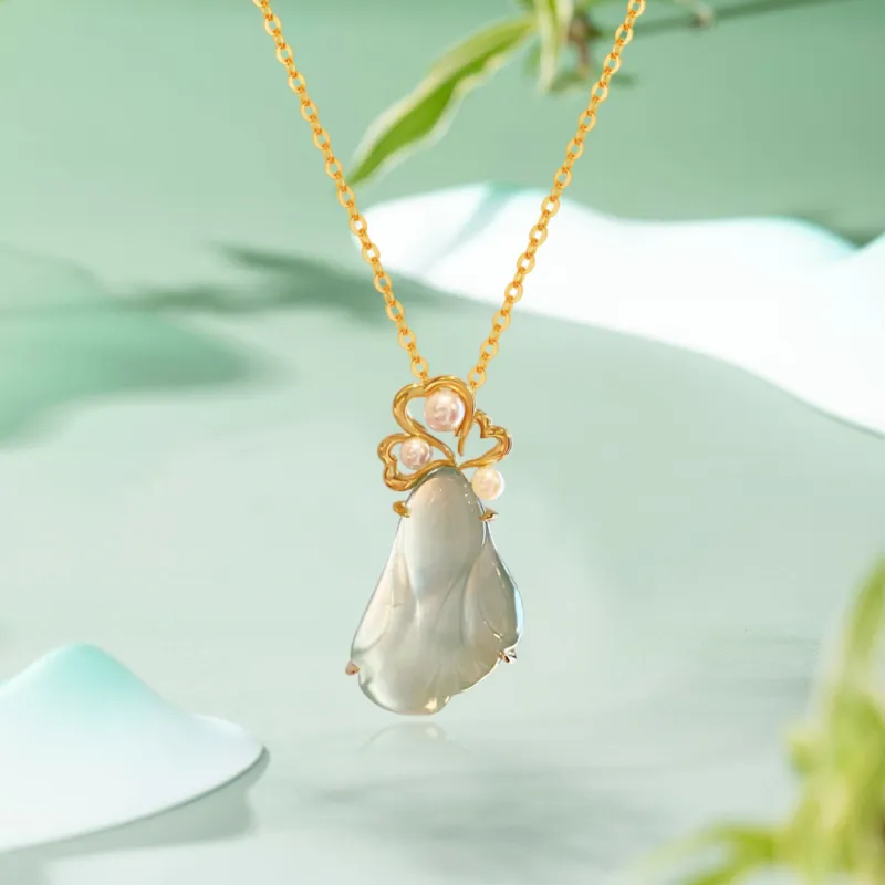 Bermuda Eyes Ice Glutinous Jadeite Necklaces Unisex-2