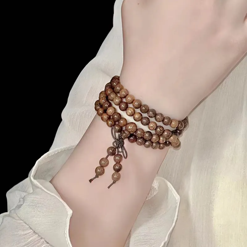 Bermuda Eyes Golden Sandalwood Bracelets Unisex-2