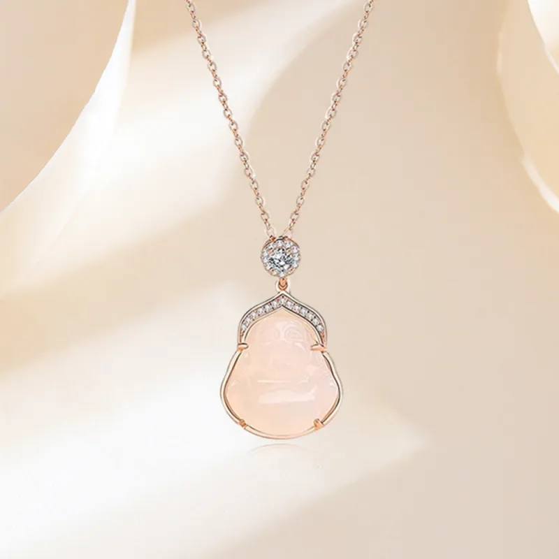 Bermuda Eyes Chalcedony Necklaces Women's-5