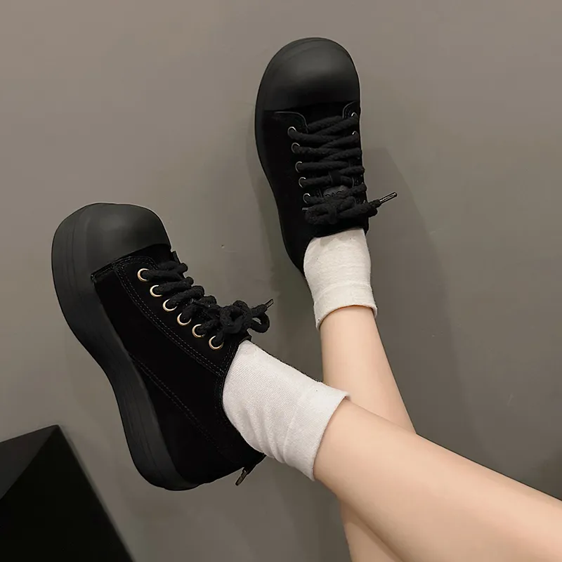 N6N8 Wear-Resistant Lightweight Height Increasing Low-Top Casual Shoes Women's-16