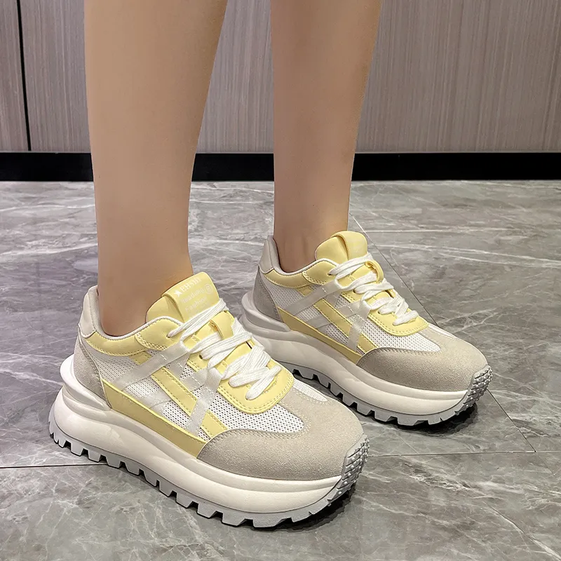 N6N8 Breathable Lightweight Height Increasing Low Top Casual Shoes Women's-4