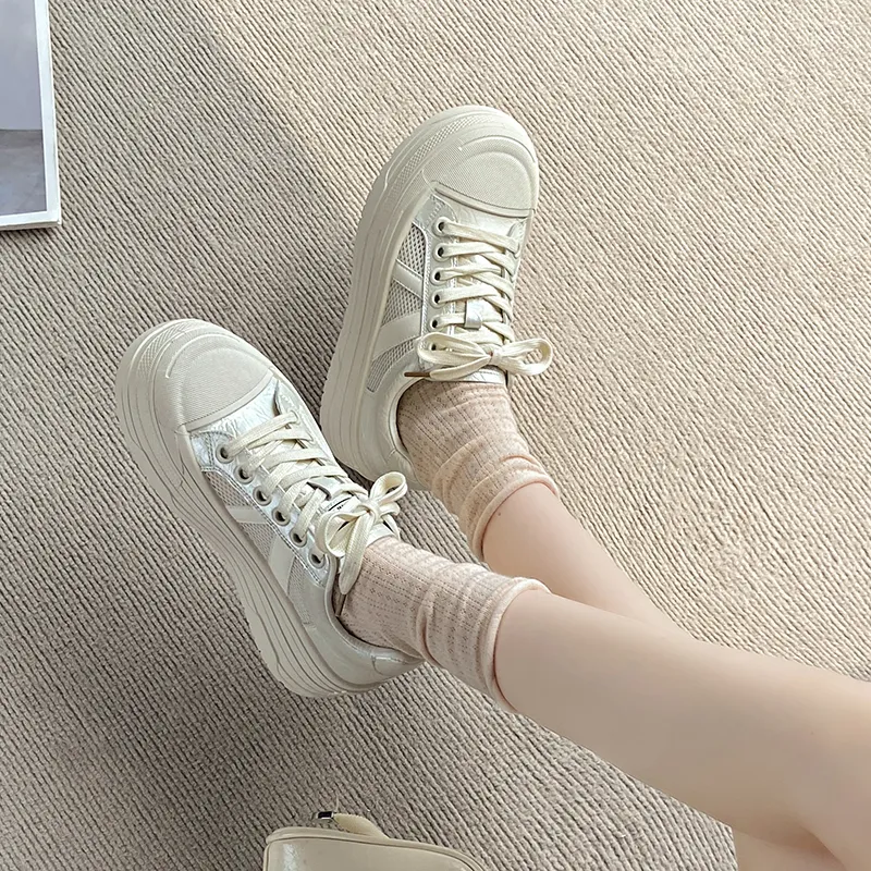 N6N8 Breathable Lightweight Height Increasing Low Top Skateboard Shoes Women's-11