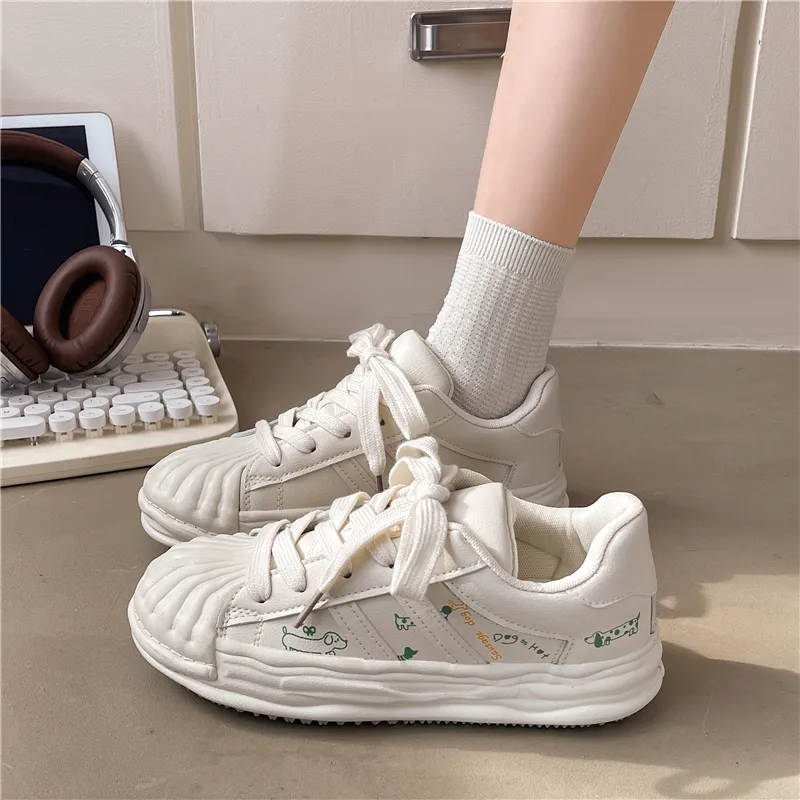 N6N8 Anti-Slip And Wear-Resistant Lightweight Low-Top Skateboard Shoes Women's-6