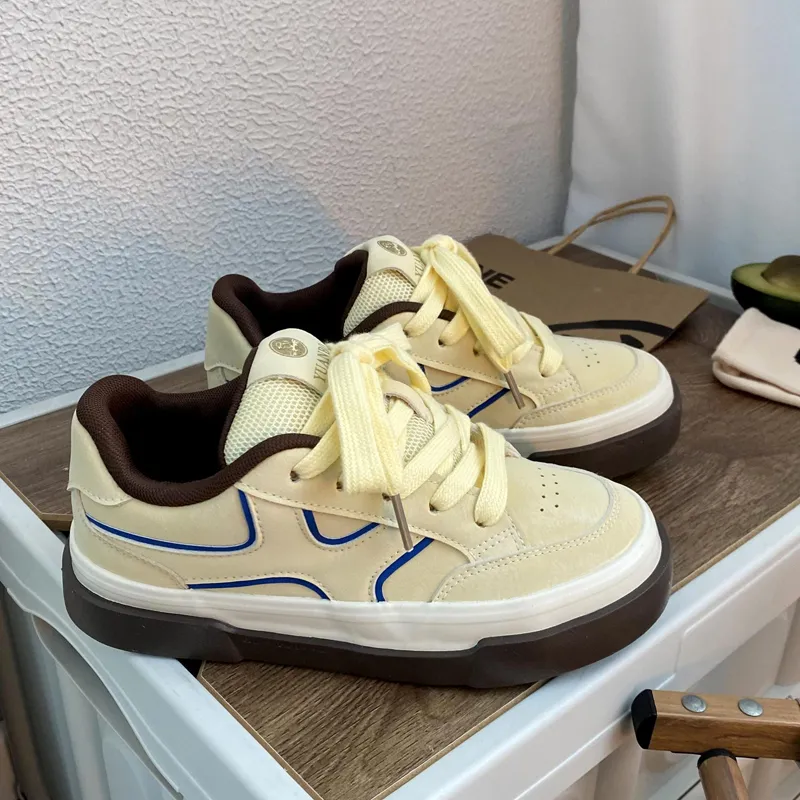N6N8 Slip-Resistant Lightweight Breathable Low-Top Skateboard Shoes Women's-7