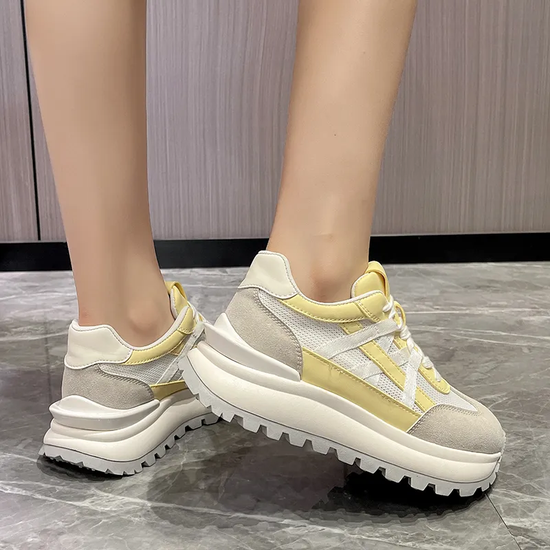 N6N8 Breathable Lightweight Height Increasing Low Top Casual Shoes Women's-3