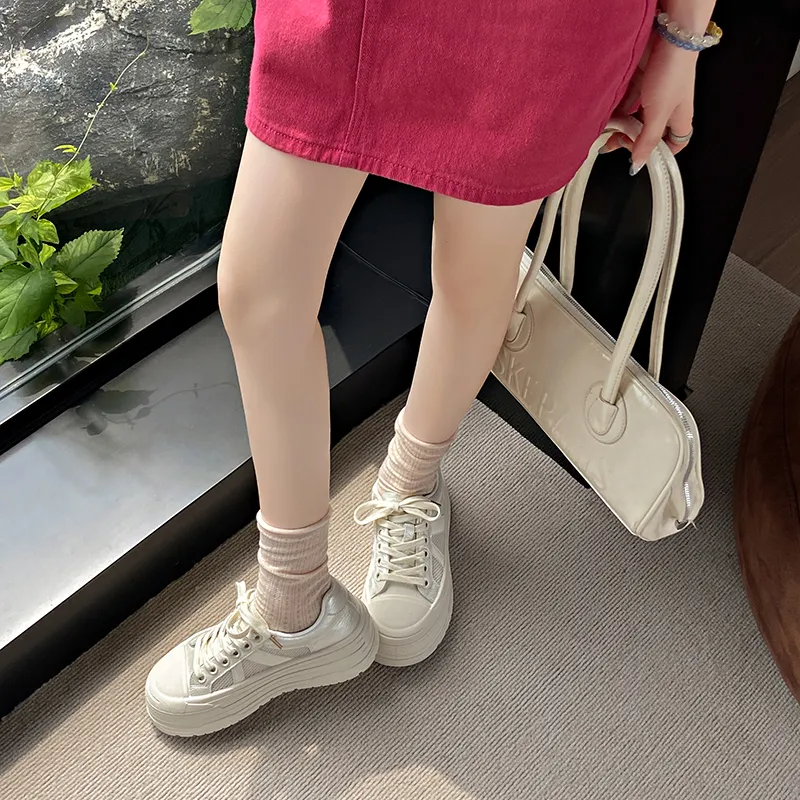 N6N8 Breathable Lightweight Height Increasing Low Top Skateboard Shoes Women's-9