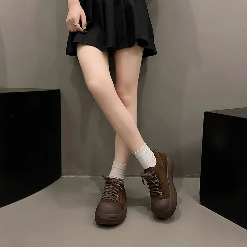 N6N8 Wear-Resistant Lightweight Height Increasing Low-Top Casual Shoes Women's-8