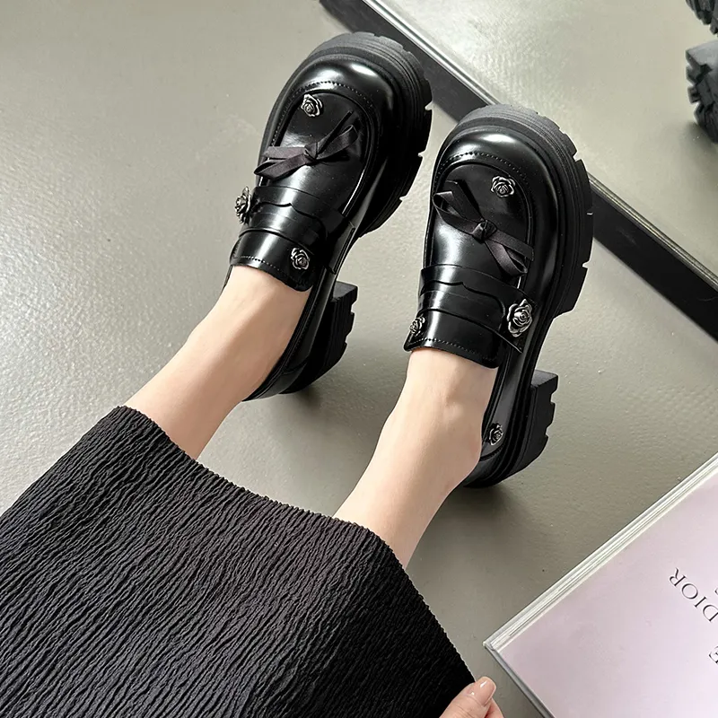N6N8 Loafers Chunky Heel Women's-5