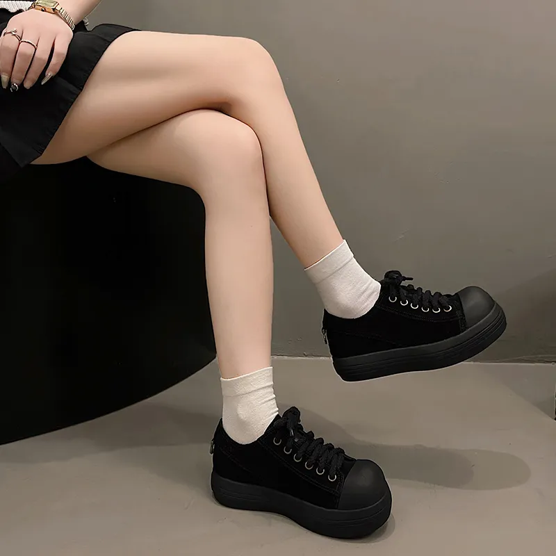 N6N8 Wear-Resistant Lightweight Height Increasing Low-Top Casual Shoes Women's-14