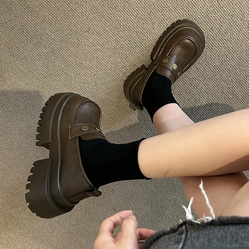 N6N8 Loafers Chunky Heel Women's-1