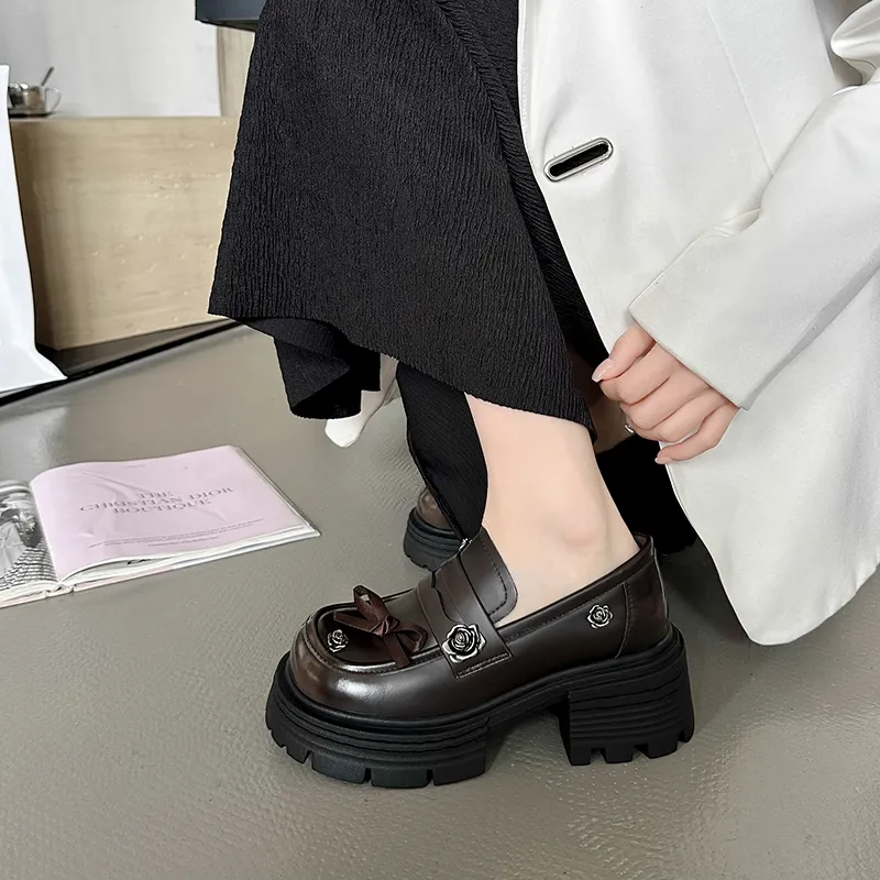 N6N8 Loafers Chunky Heel Women's-10