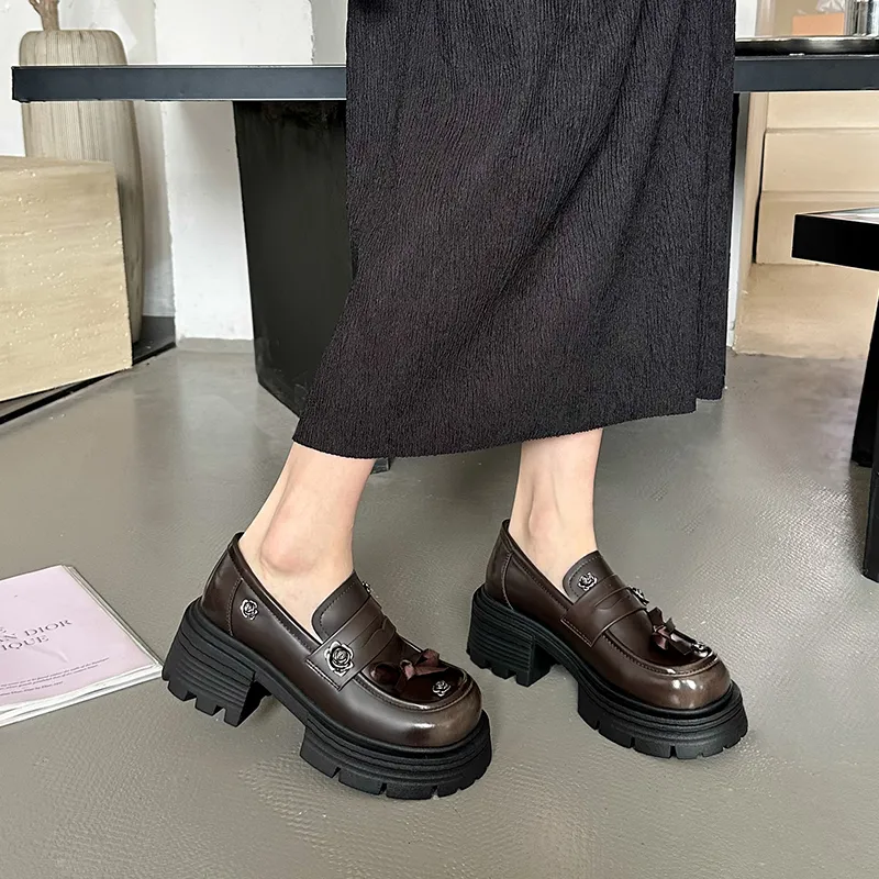 N6N8 Loafers Chunky Heel Women's-12