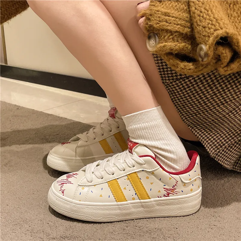 N6N8 Slip Resistant, Abrasion Resistant, Lightweight Low Top Skateboard Shoes Women's-1