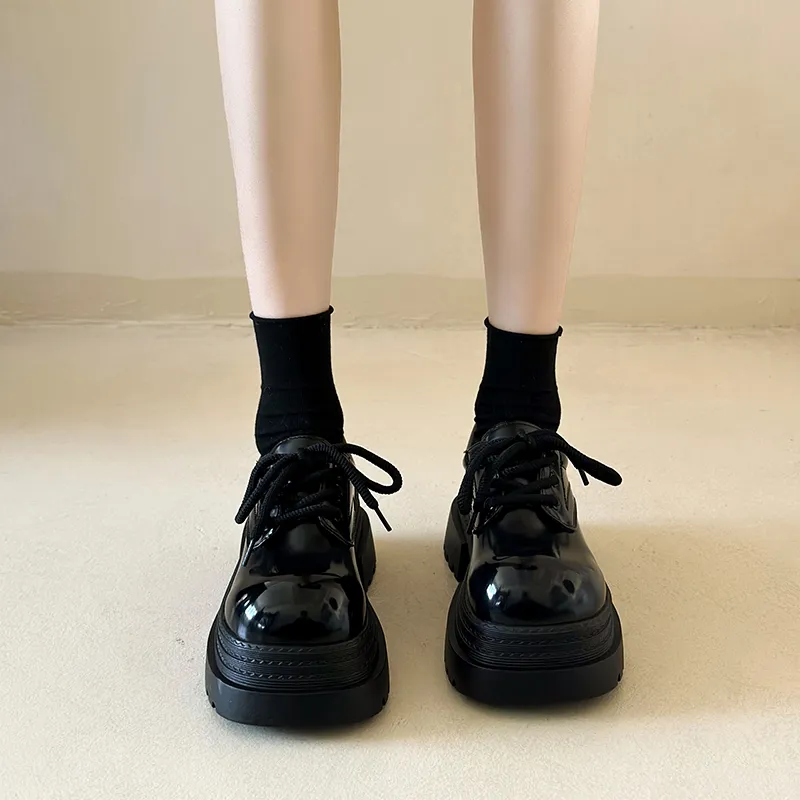 N6N8 Casual Single Shoes Chunky Heel Women's-14