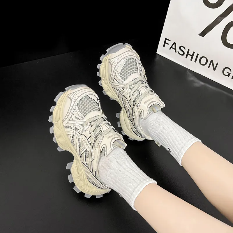 N6N8 Cushioning Height Increase Low Top Chunky Sneakers Women's-11