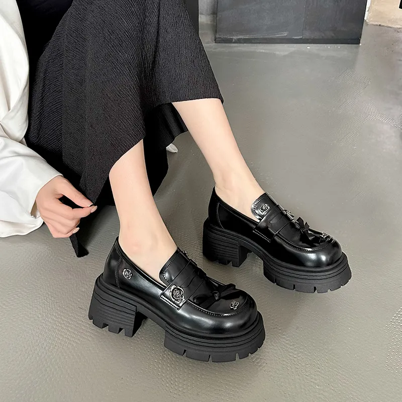 N6N8 Loafers Chunky Heel Women's-6