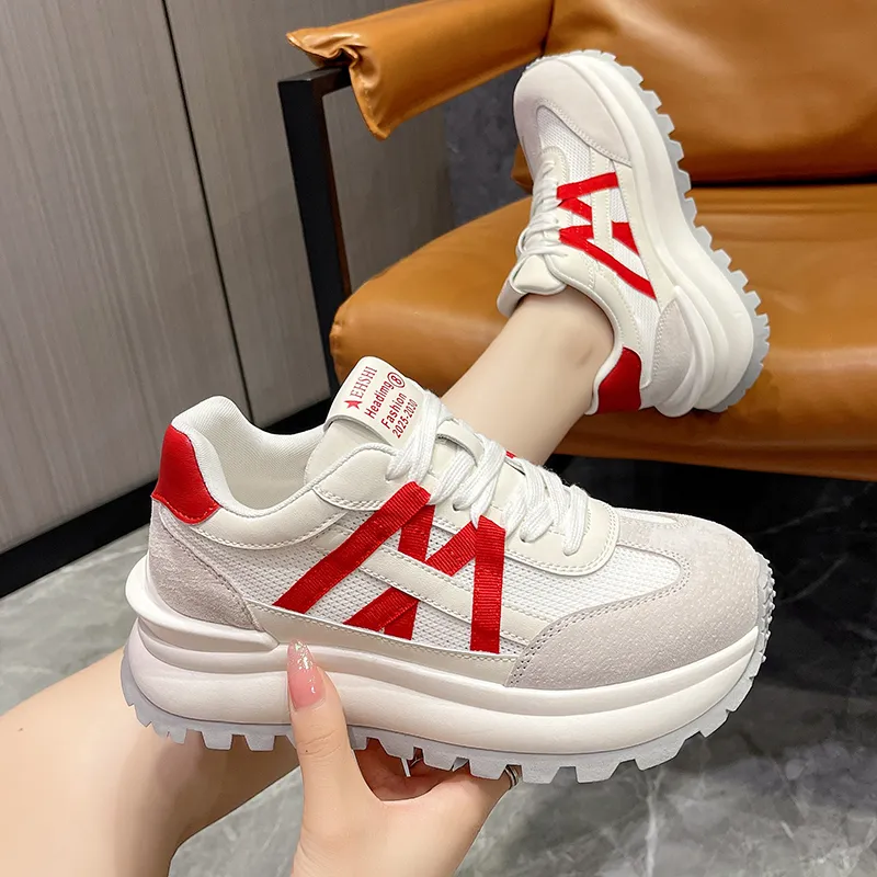 N6N8 Breathable Lightweight Height Increasing Low Top Casual Shoes Women's-6