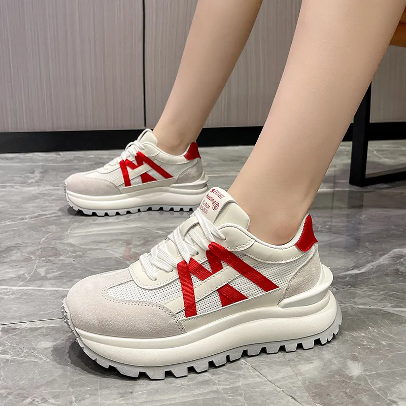 N6N8 Breathable Lightweight Height Increasing Low Top Casual Shoes Women's-9