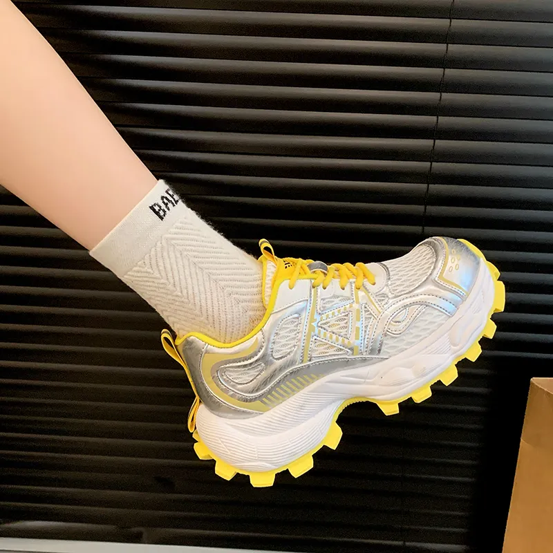 N6N8 Breathable Lightweight Height Increasing Low Top Chunky Sneakers Women's-15