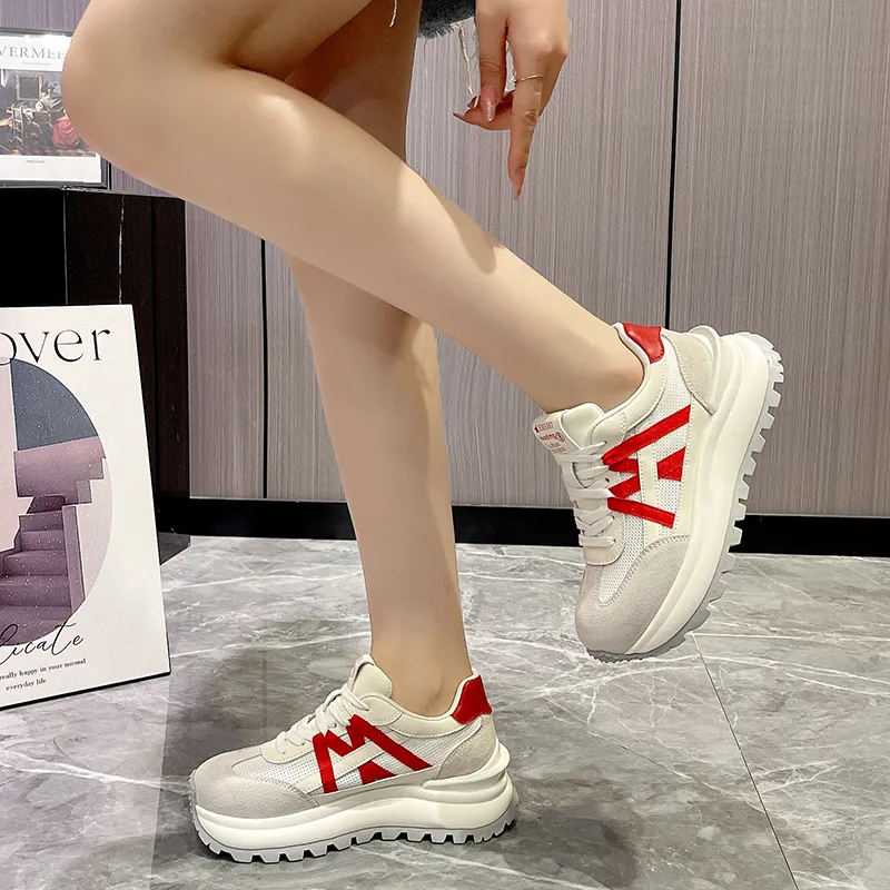 N6N8 Breathable Lightweight Height Increasing Low Top Casual Shoes Women's-7