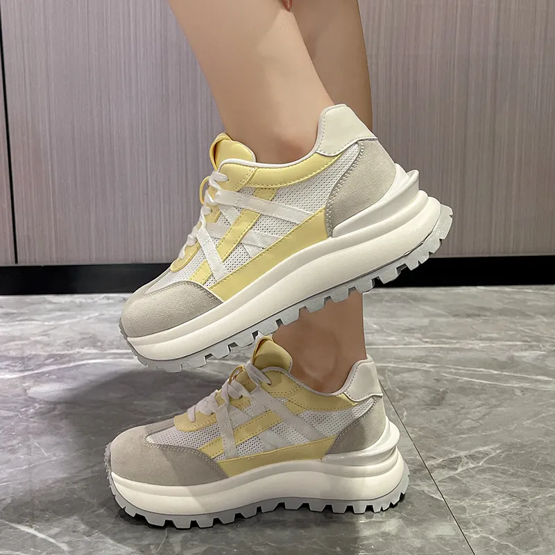 N6N8 Breathable Lightweight Height Increasing Low Top Casual Shoes Women's-2