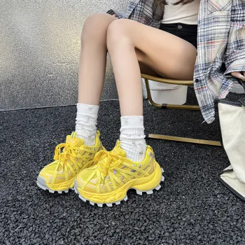N6N8 Breathable Lightweight Height Increasing Low Top Chunky Sneakers Women's