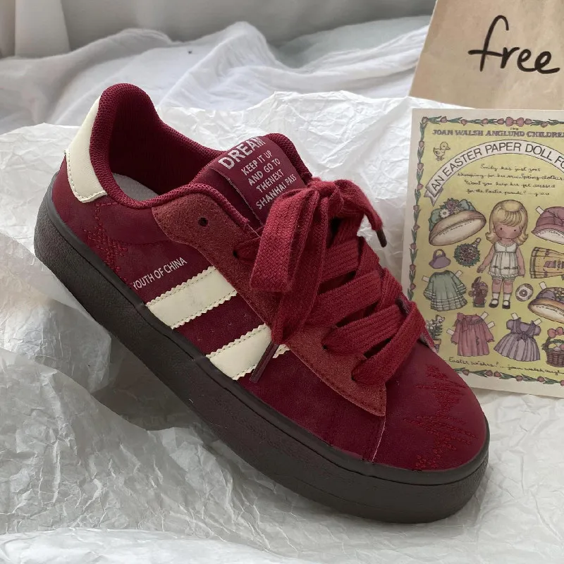 N6N8 Durable Lightweight And Breathable Low-Top Skateboard Shoes Women's-14