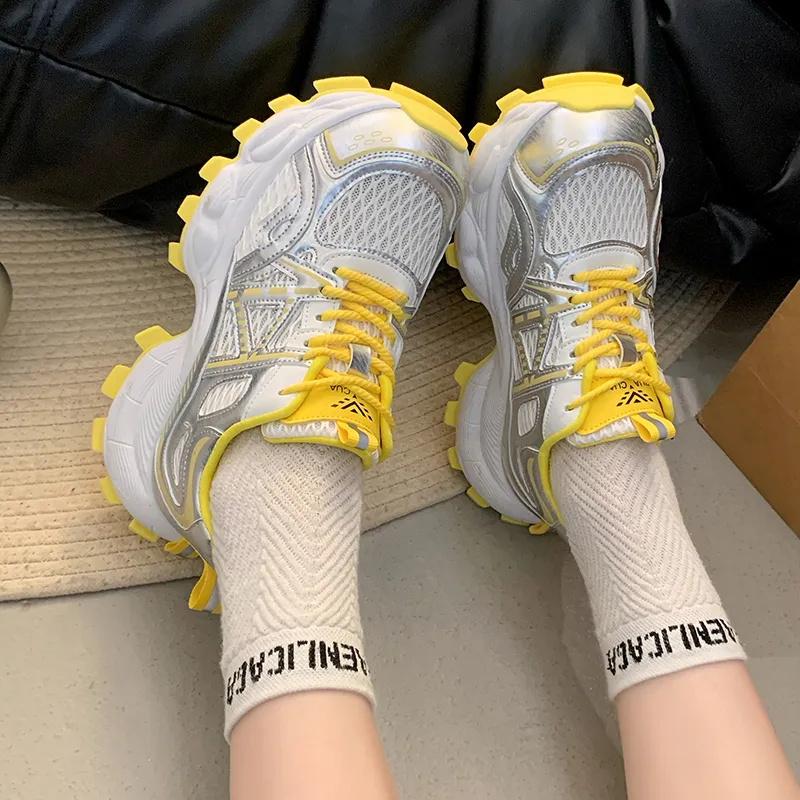 N6N8 Breathable Lightweight Height Increasing Low Top Chunky Sneakers Women's-14