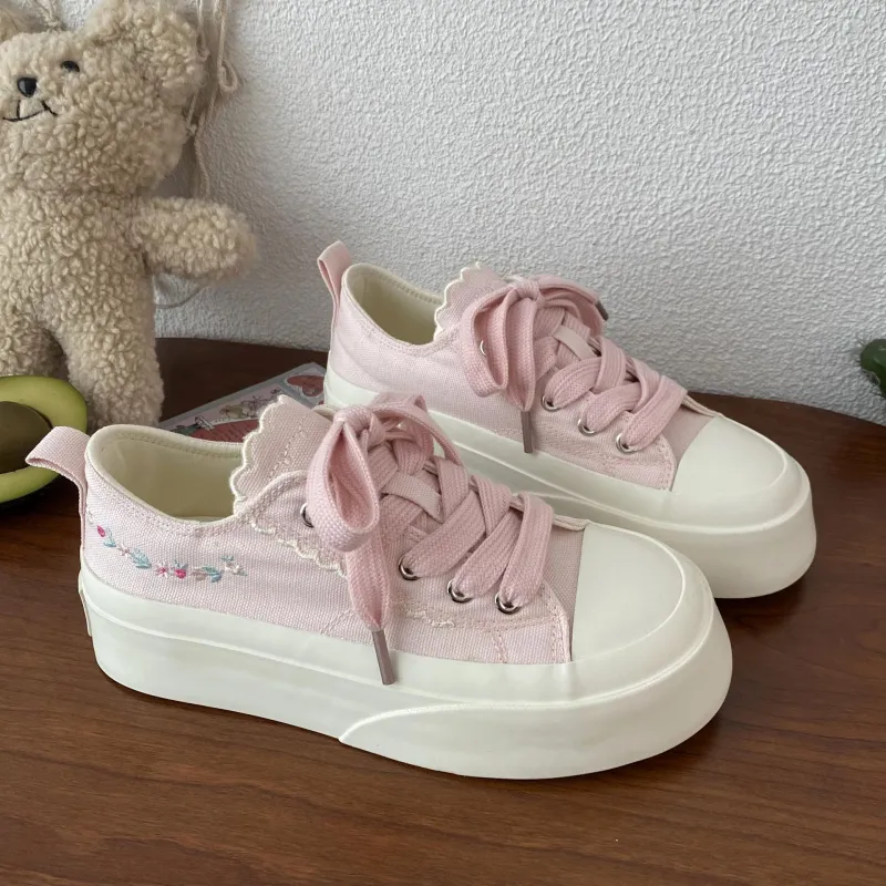 N6N8 Low Top Canvas Shoes Women's-8
