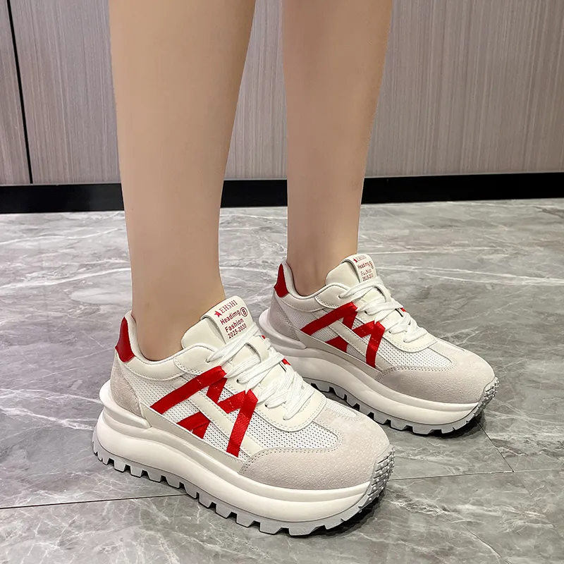 N6N8 Breathable Lightweight Height Increasing Low Top Casual Shoes Women's-8