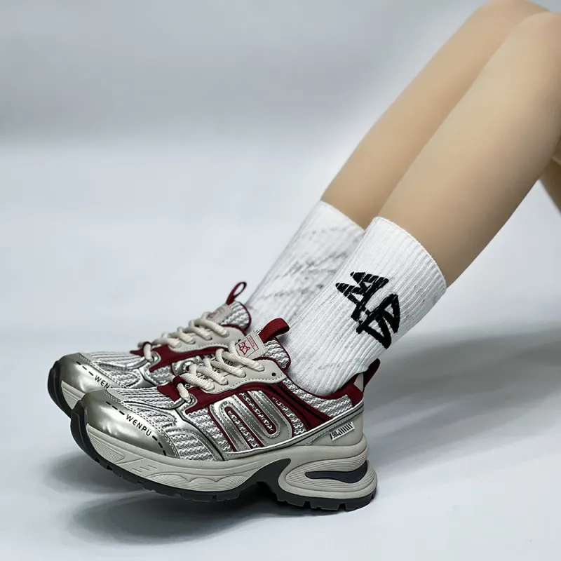 N6N8 Cushioning Lightweight Height Increasing Low-Top Chunky Sneakers Women's-4