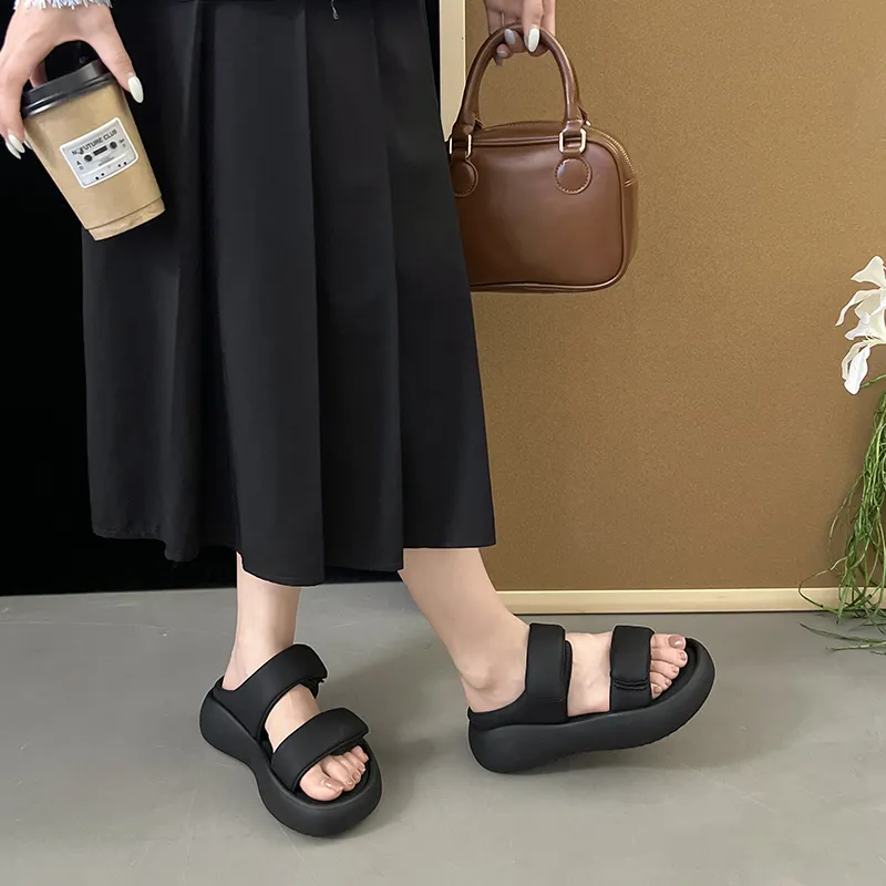 N6N8 Slide Slippers Women's Ecru, Black, Pink-7