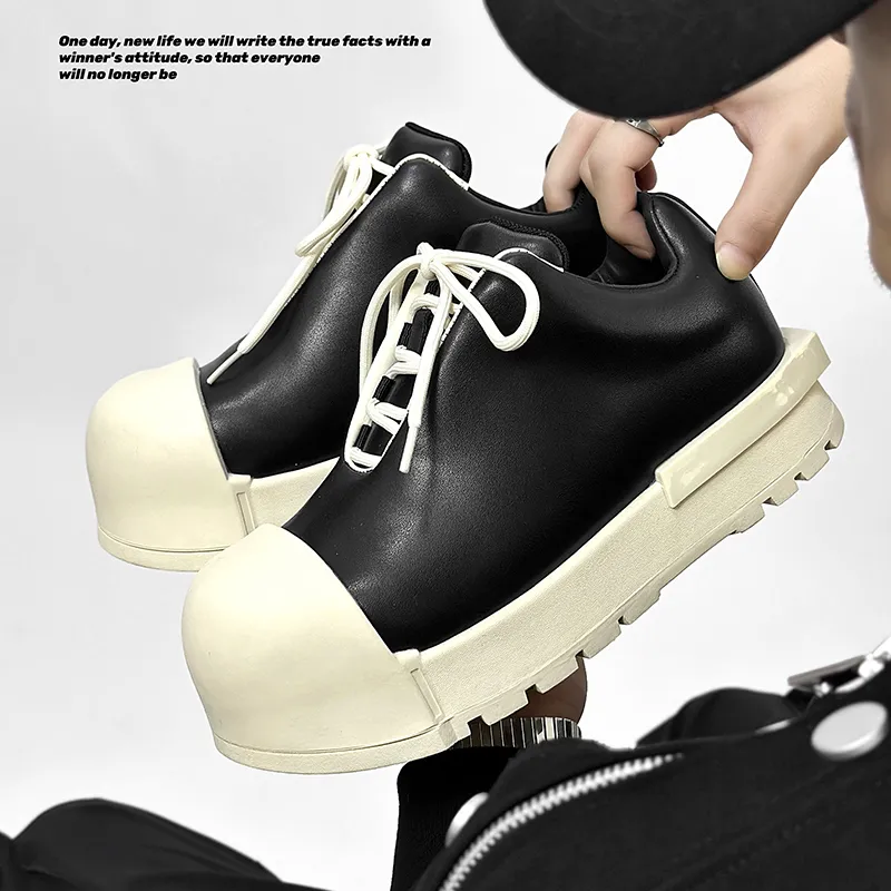 Little Red Man Casual Shoes Men's Black-4