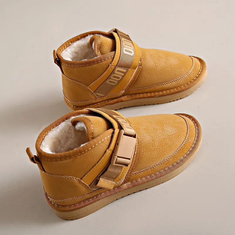 Little Red Man Short Snow Boots Unisex-14